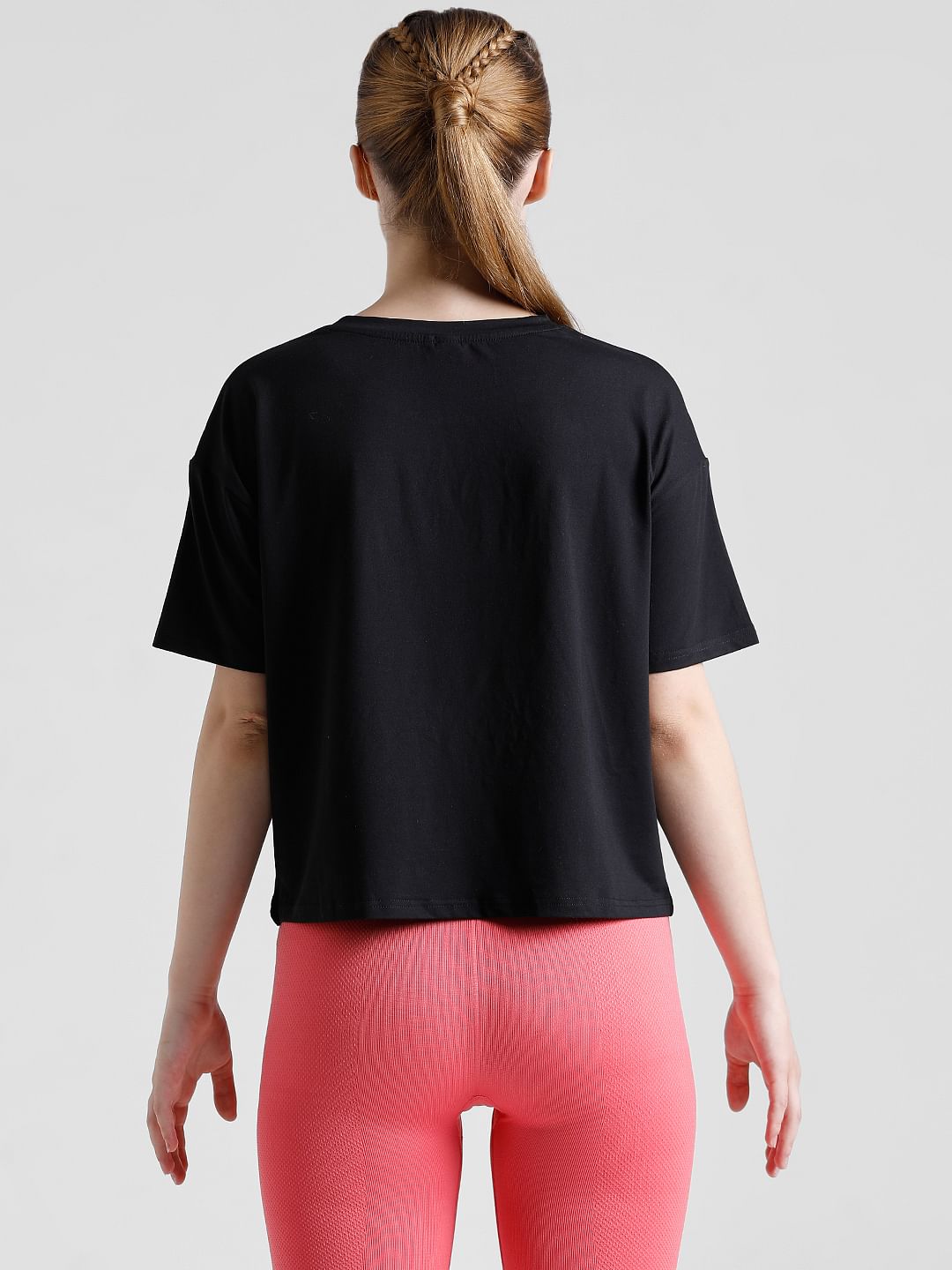 Play Black Boxy Fit Training T-Shirt