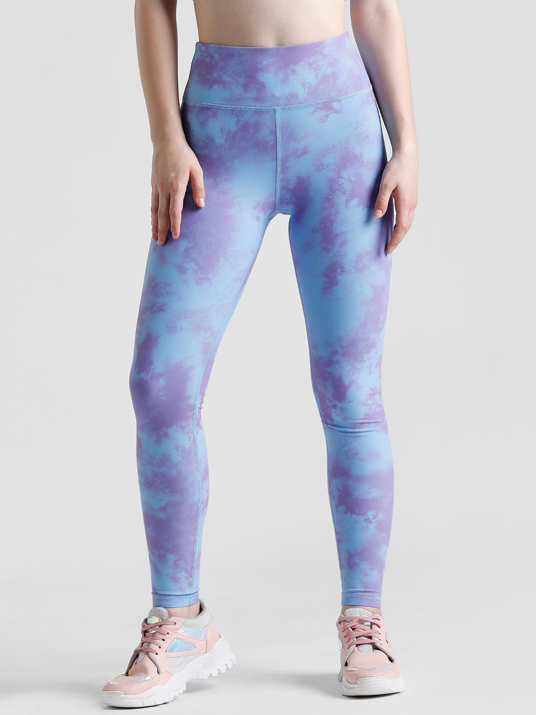 Play Purple High Rise Tie-Dye Training Tights