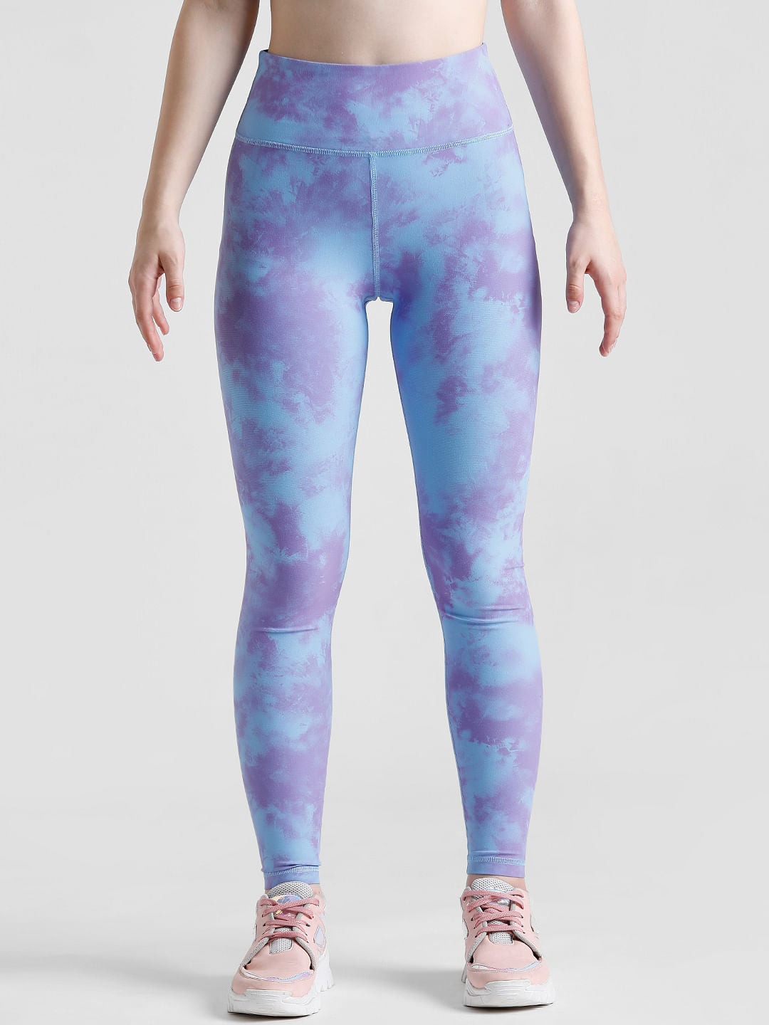Play Purple High Rise Tie-Dye Training Tights