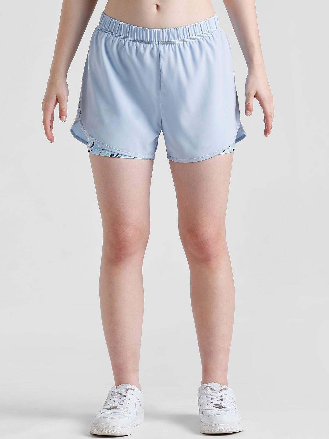 Play Blue Double Layered Training Shorts