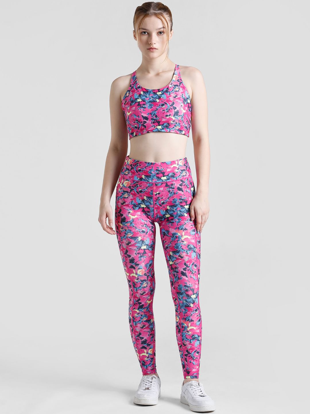 Play Pink Printed Sports Bra
