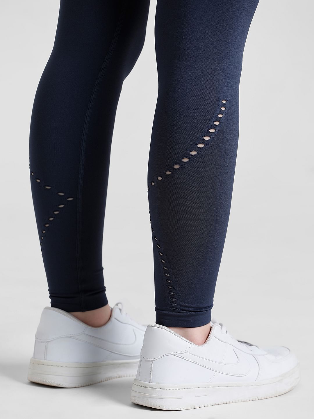 Play Navy Blue High Rise Seamless Training Tights