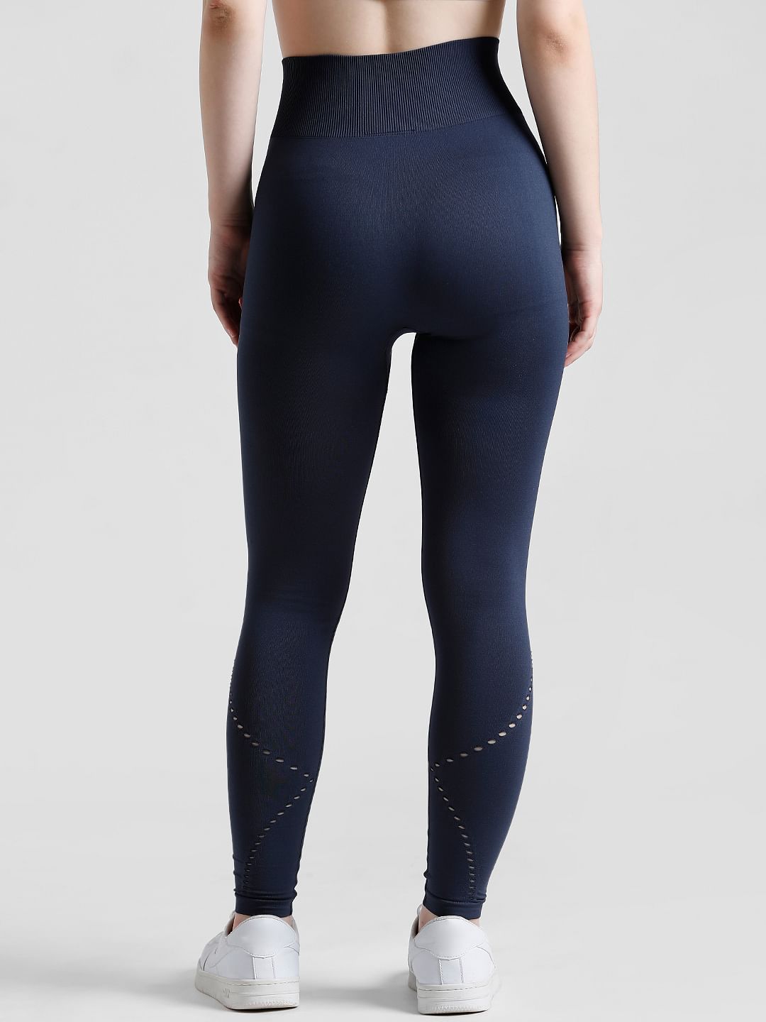 Play Navy Blue High Rise Seamless Training Tights