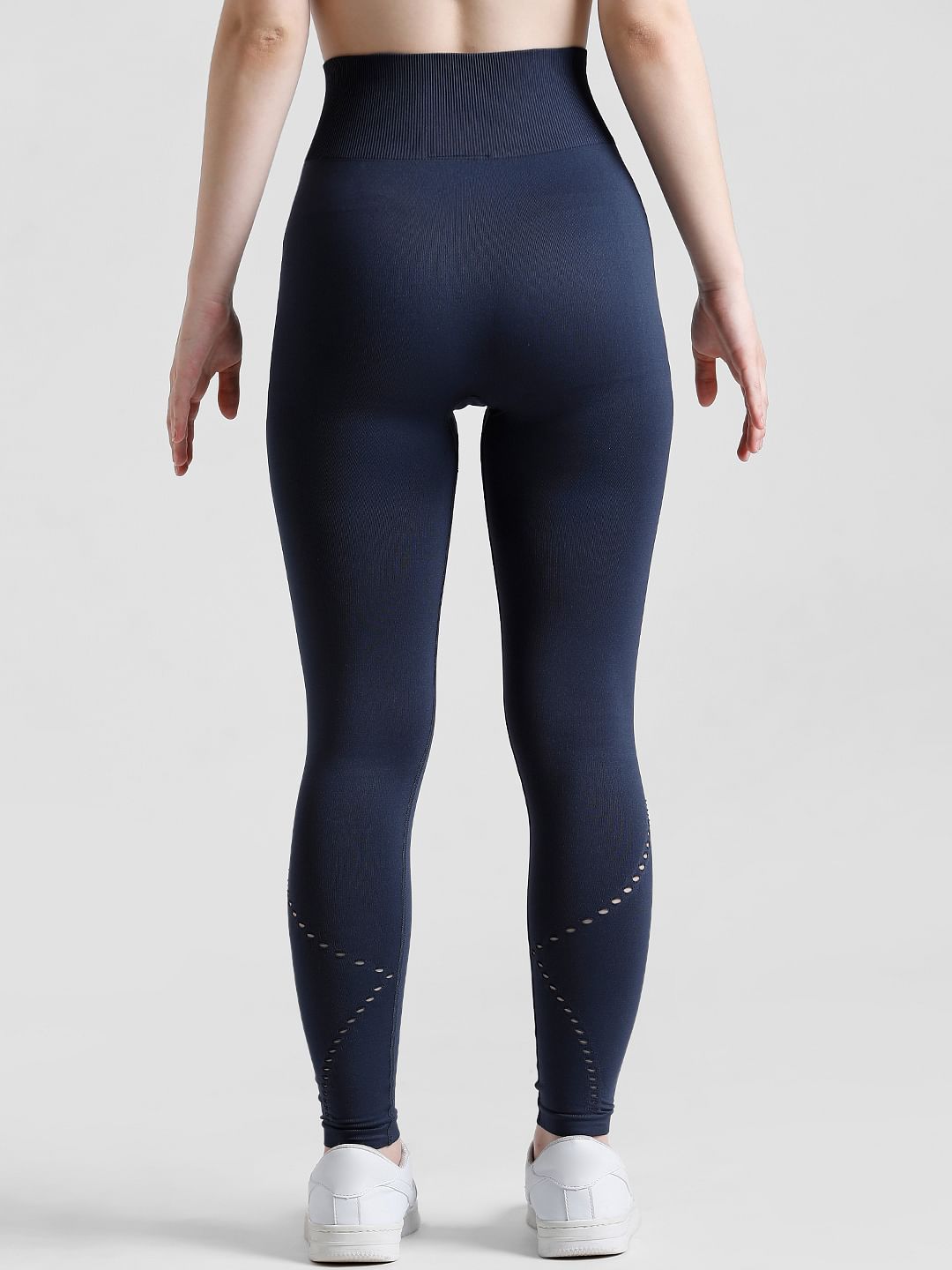 Play Navy Blue High Rise Seamless Training Tights