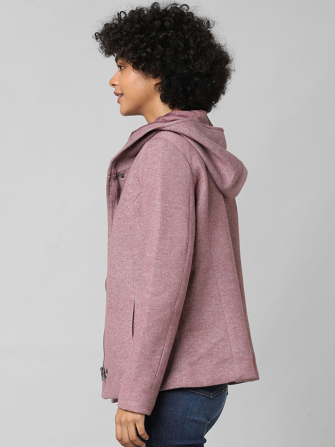 Mauve Hooded Coat