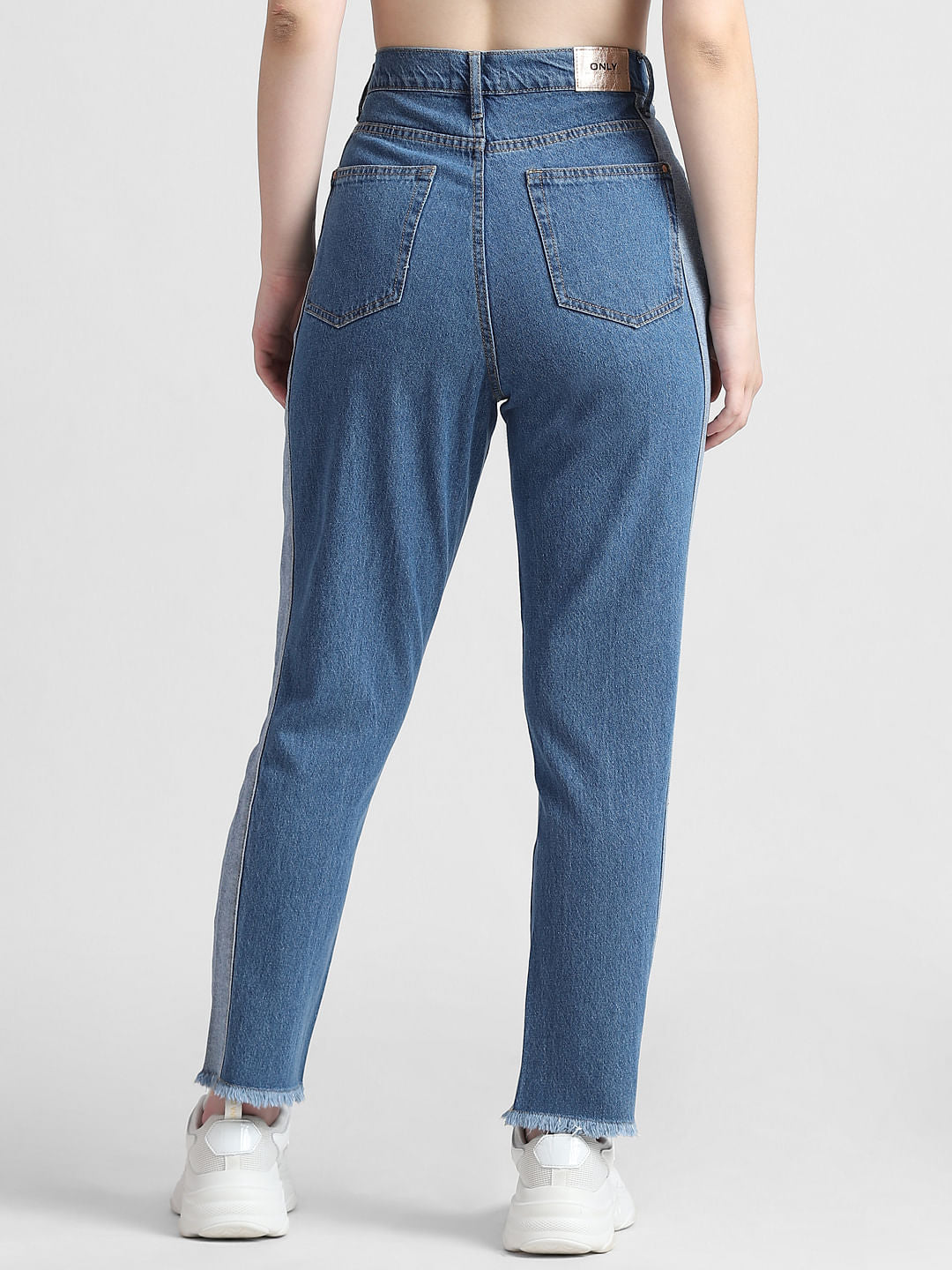 Blue High Rise Vintage Washed Jeans