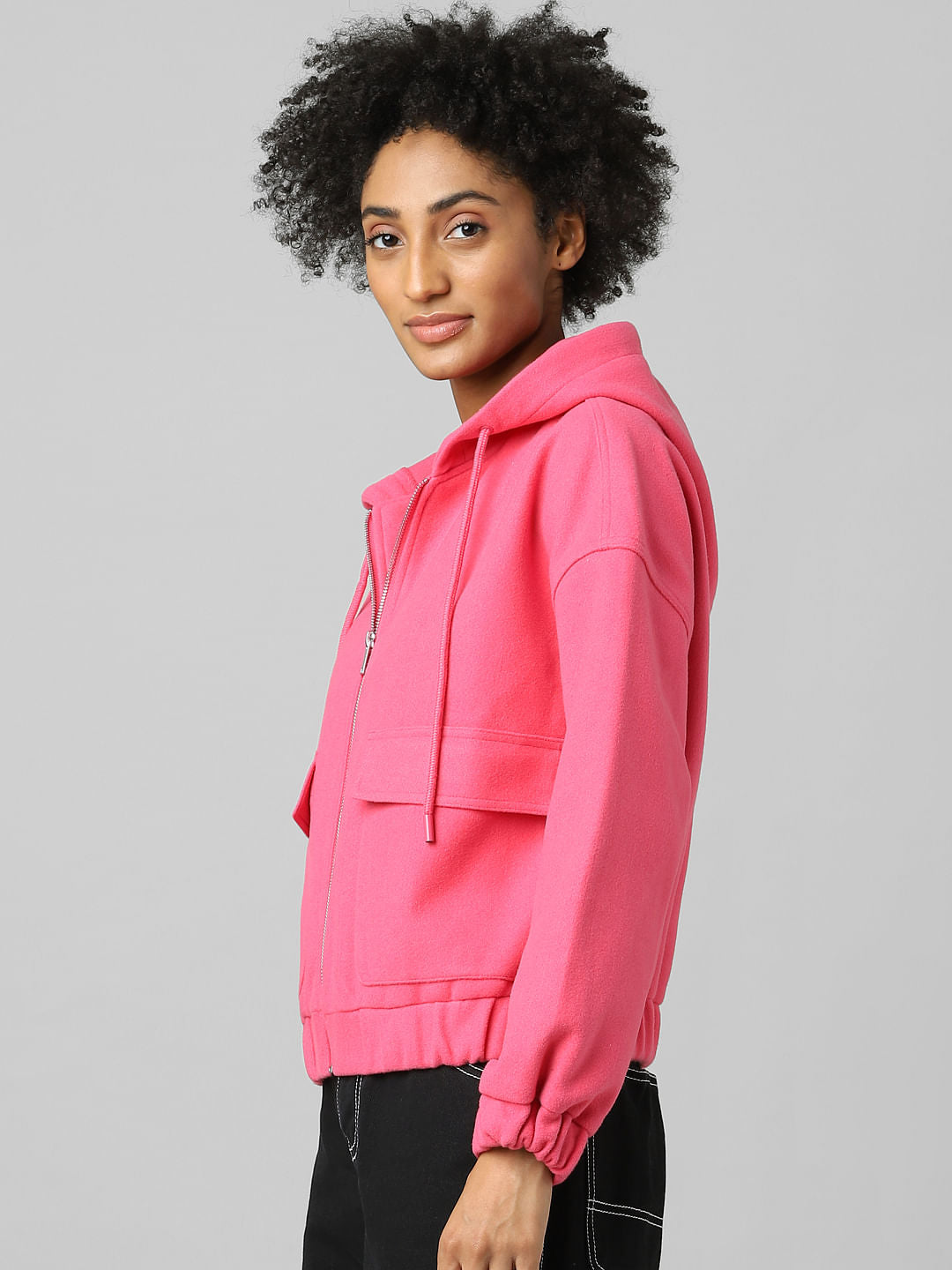 Pink Hooded Jacket