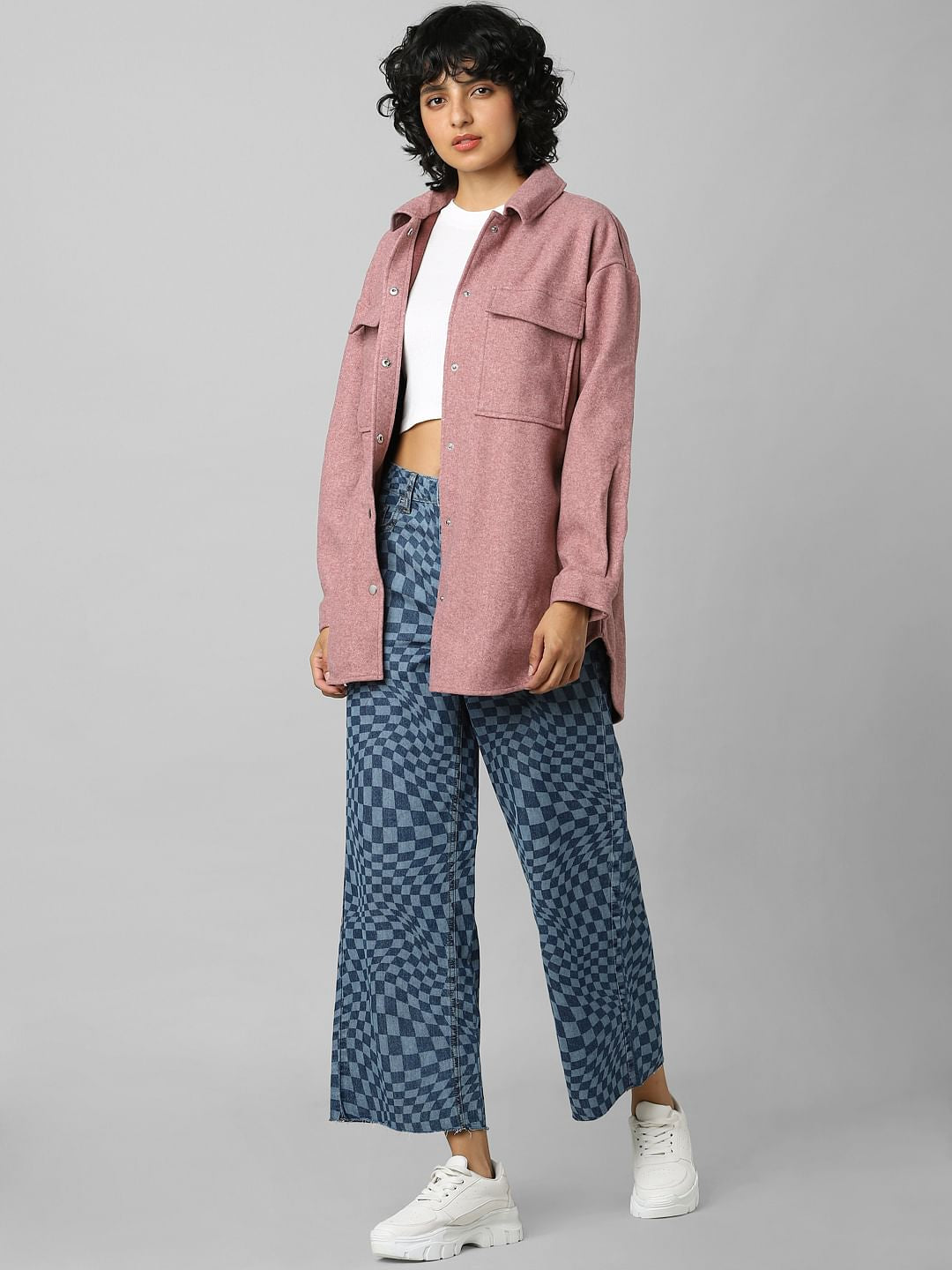 Pink Oversized Shacket