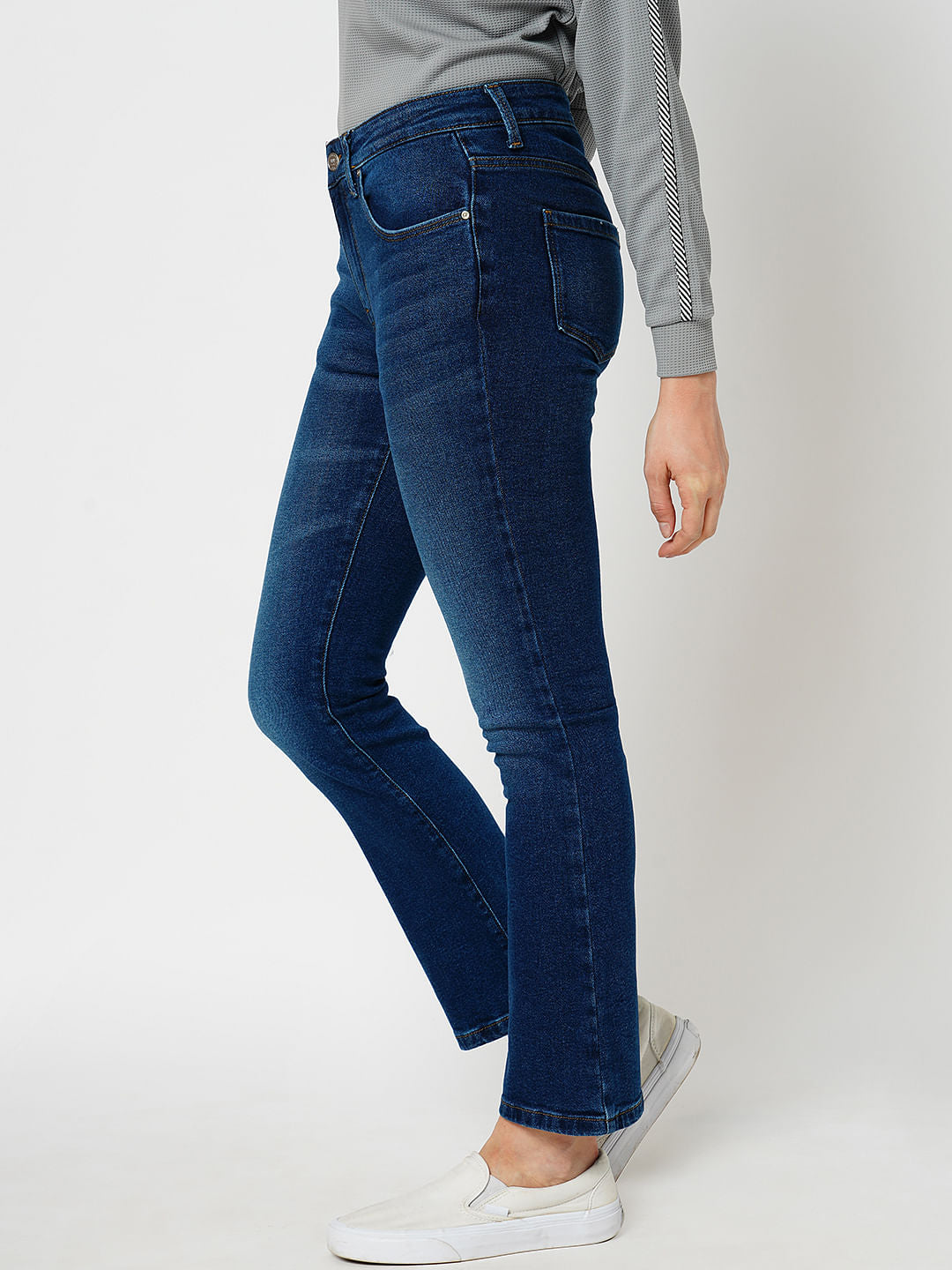 Jdy By Only Blue High Rise Flared Jeans
