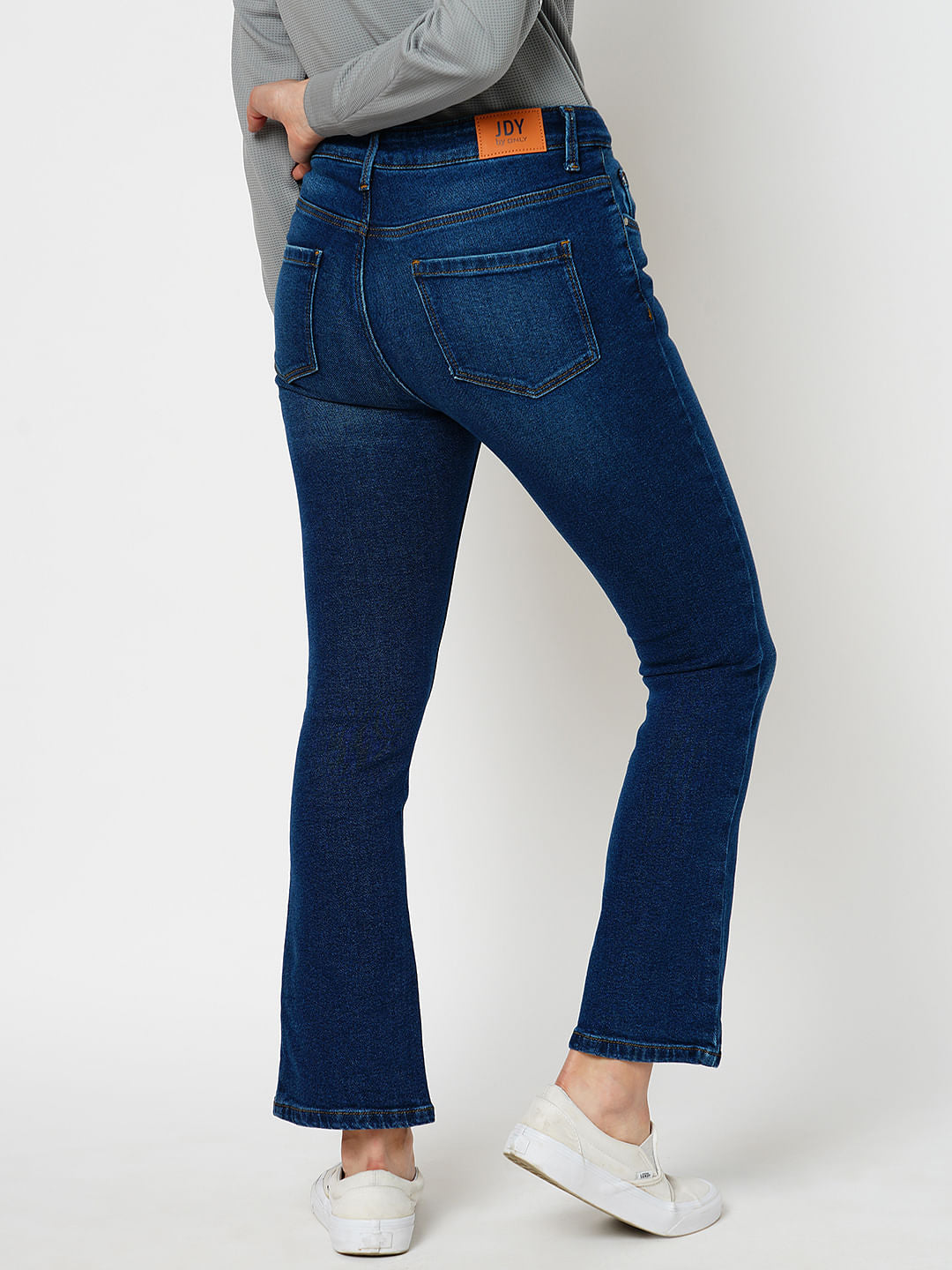 Jdy By Only Blue High Rise Flared Jeans
