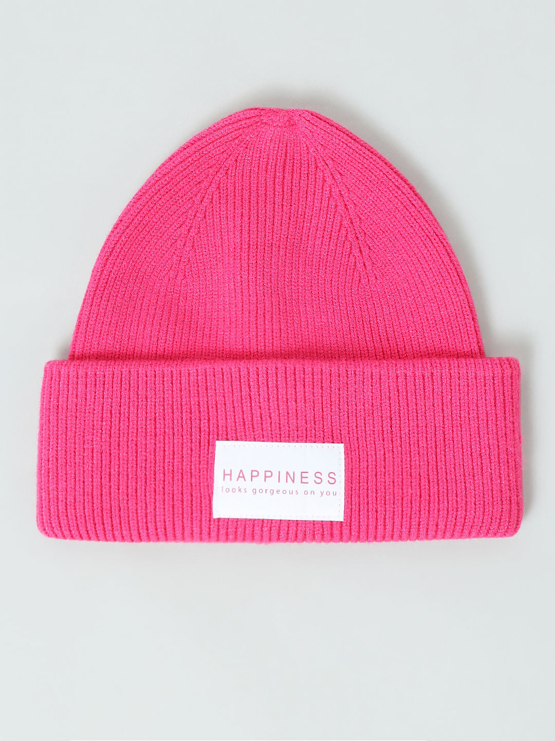 Pink Knitted Beanie