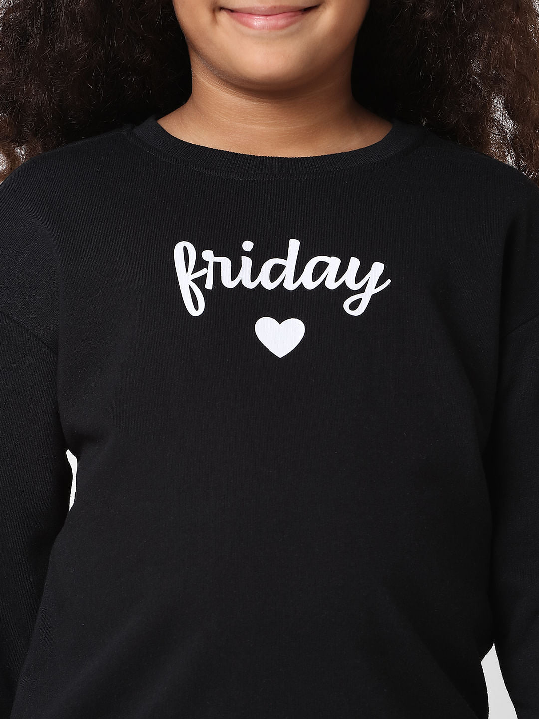 Girls Black Sweatshirt