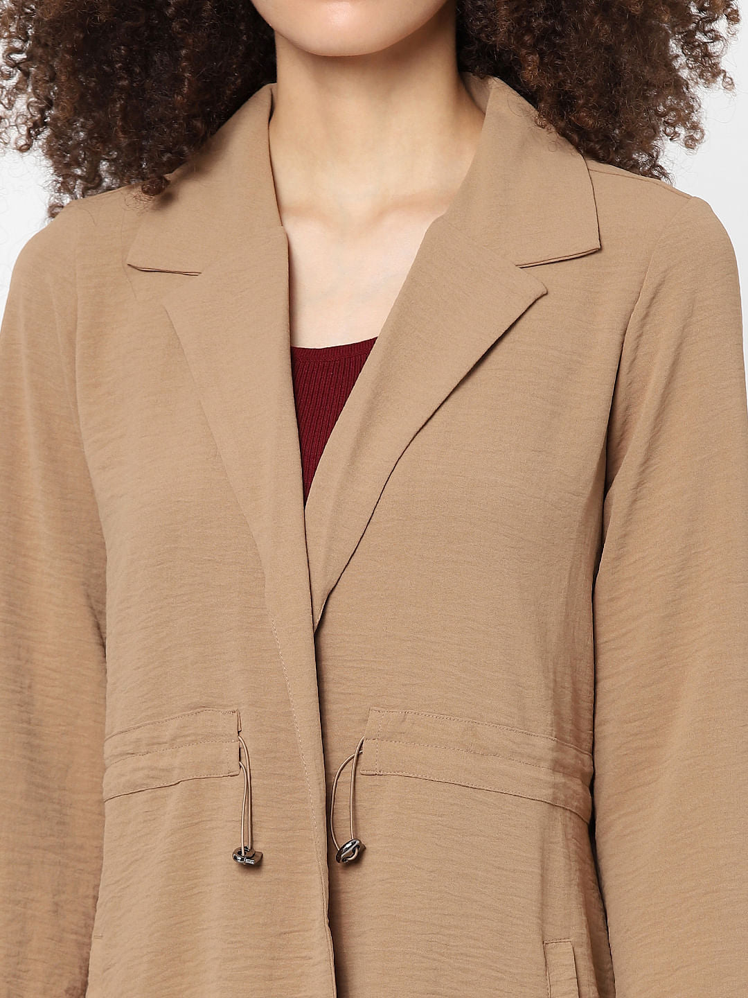 Brown Tailored Long Jacket