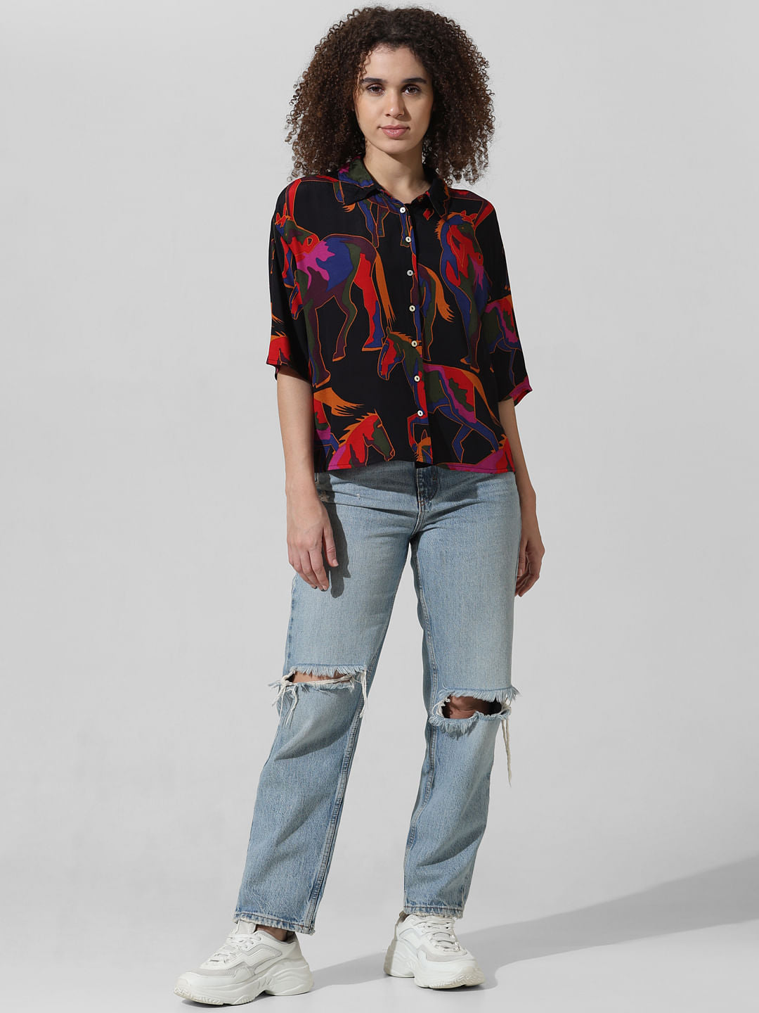 Black Printed Shirt