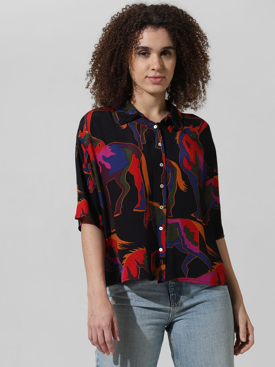 Black Printed Shirt