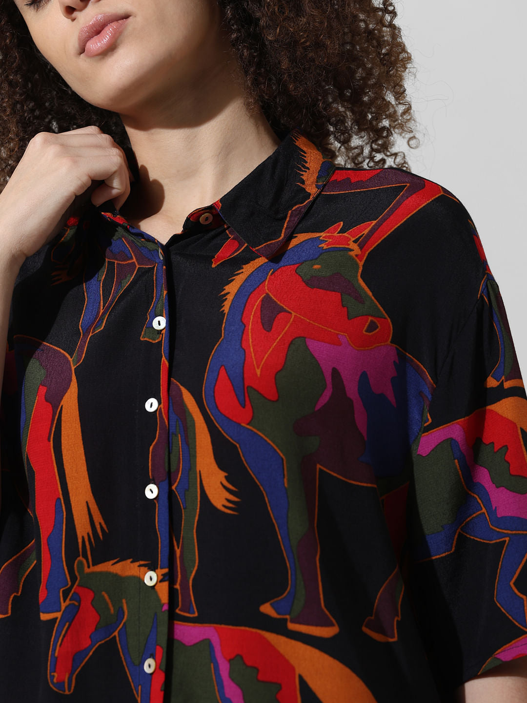 Black Printed Shirt