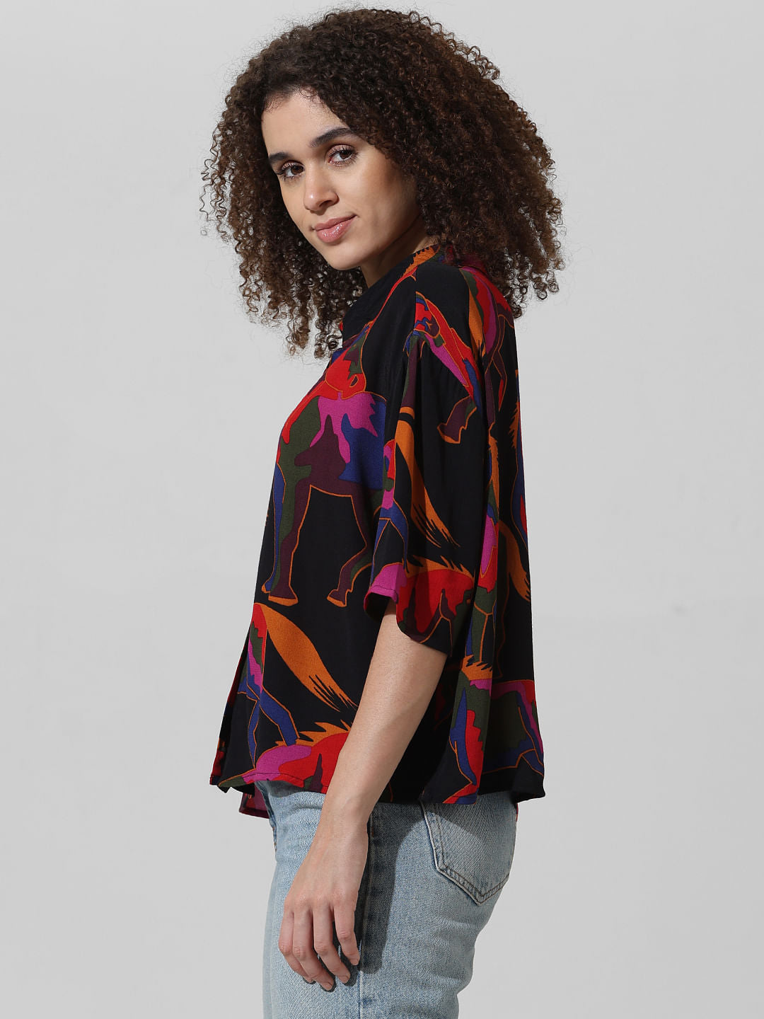 Black Printed Shirt