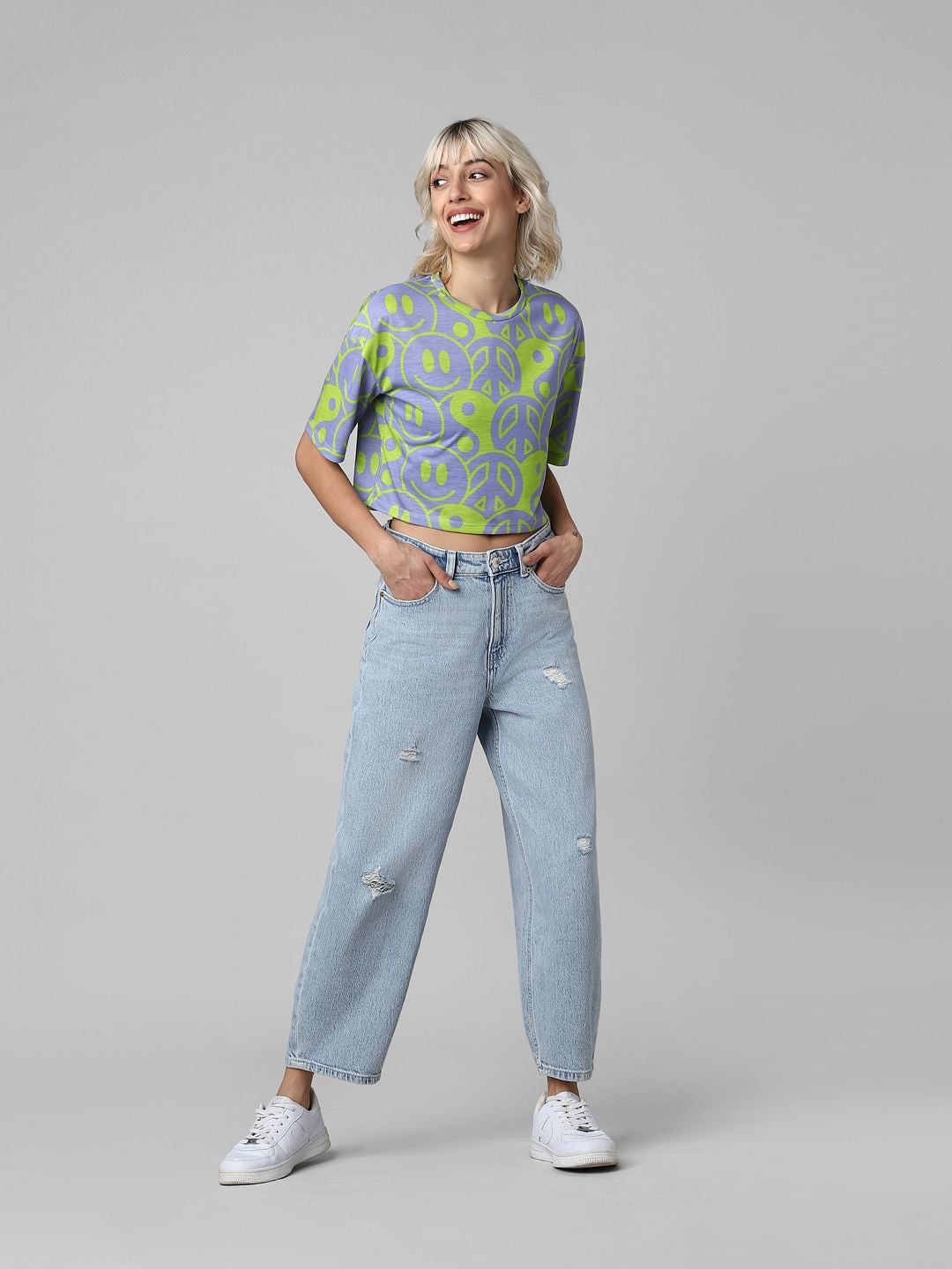 Light Purple Cropped T-Shirt