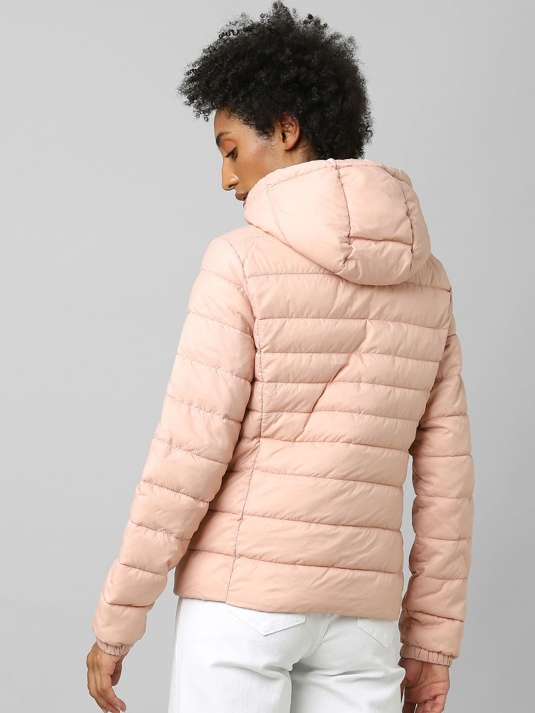 Pink Quilted Puffer Jacket