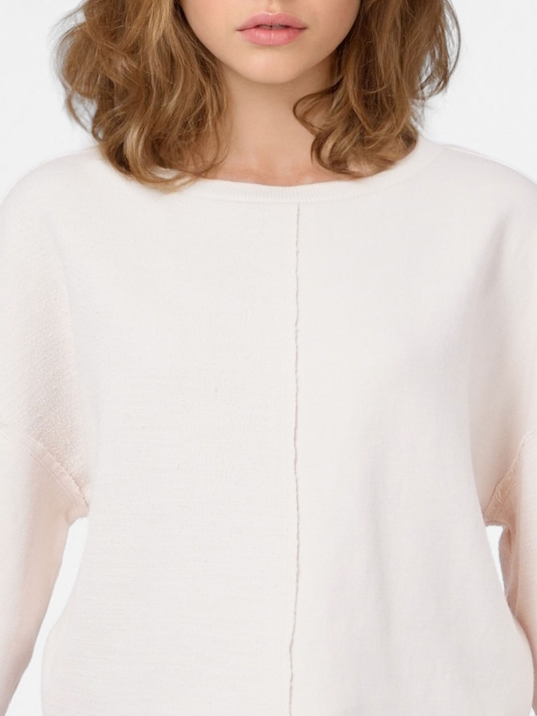 Pink Cropped Sweatshirt