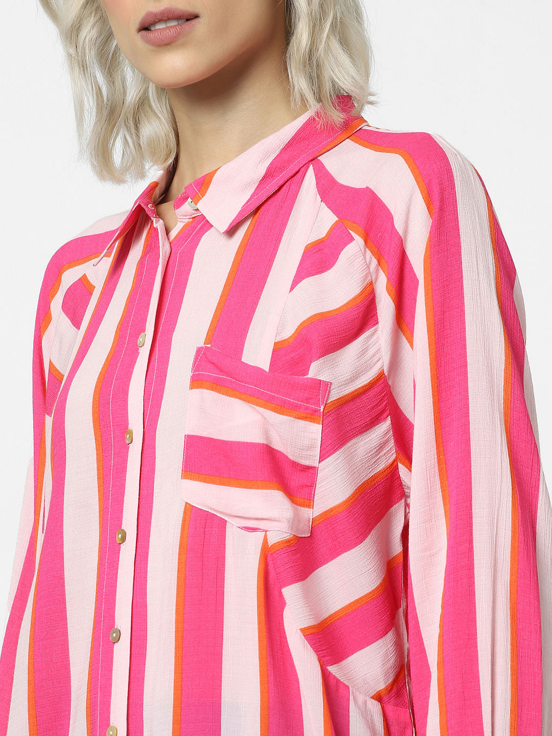 Pink Striped Shirt