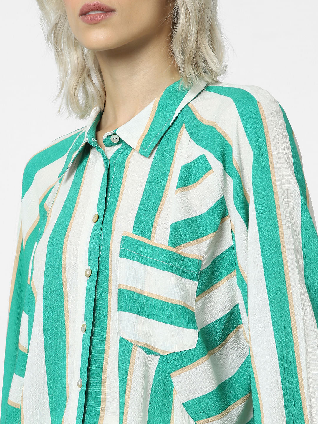 Green Striped Shirt