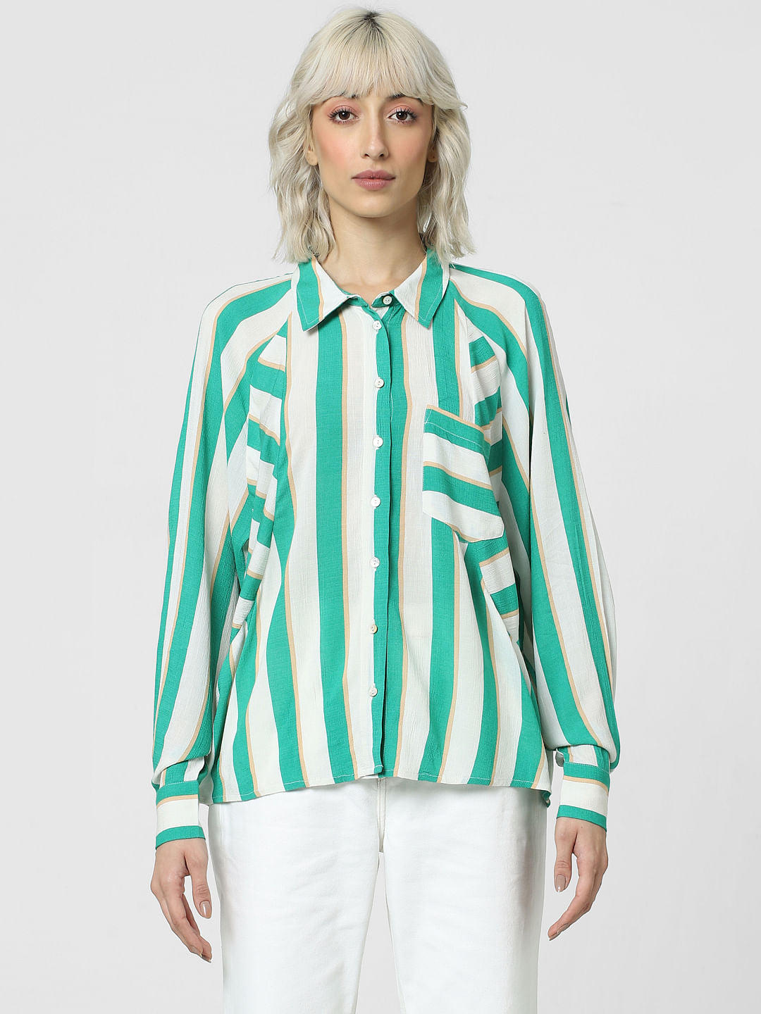 Green Striped Shirt