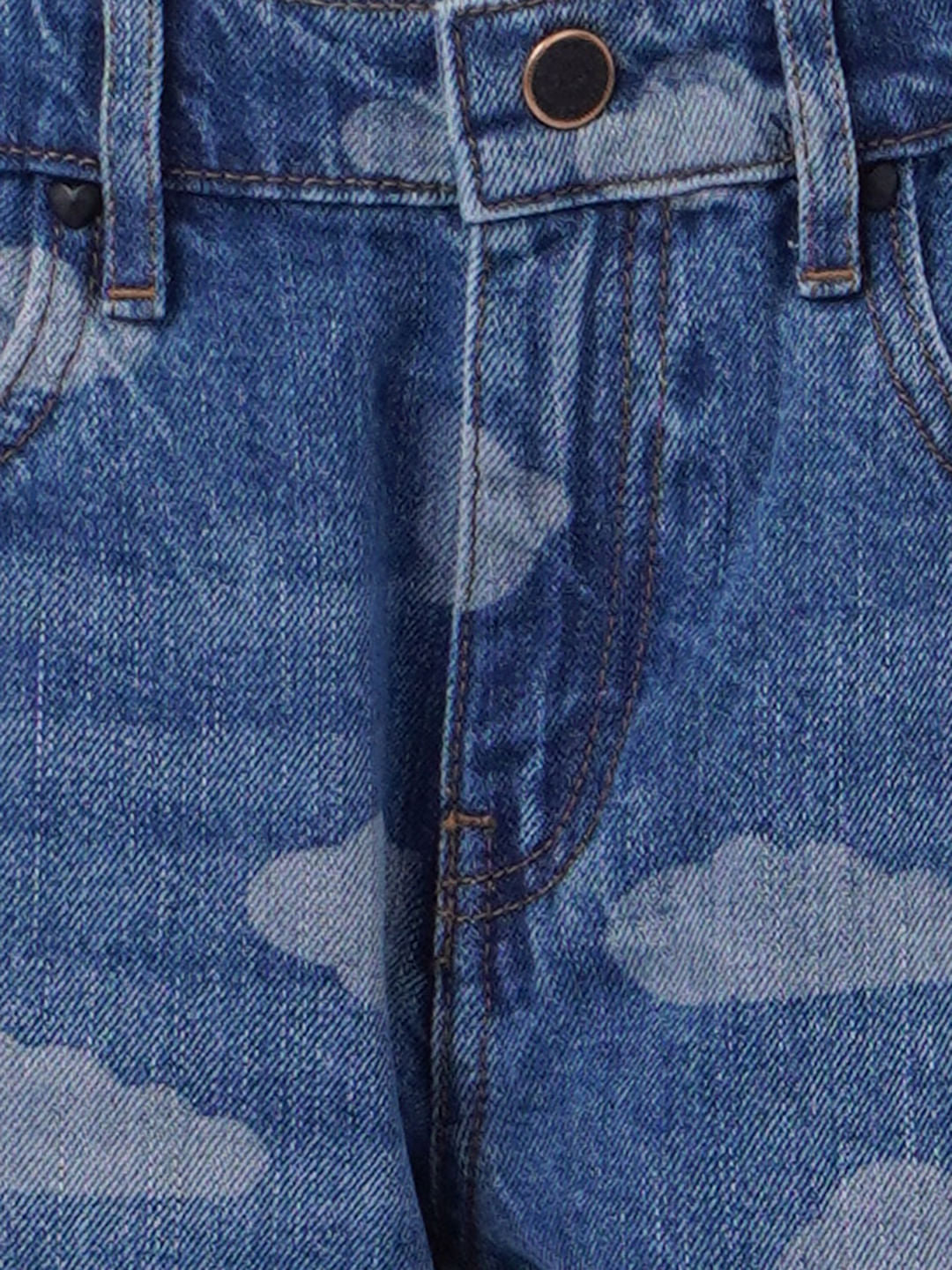 Blue High Rise Mom Jeans