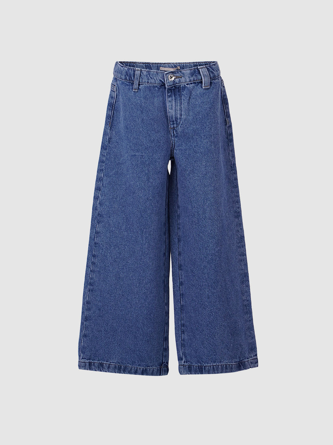 Blue High Rise Flared Jeans