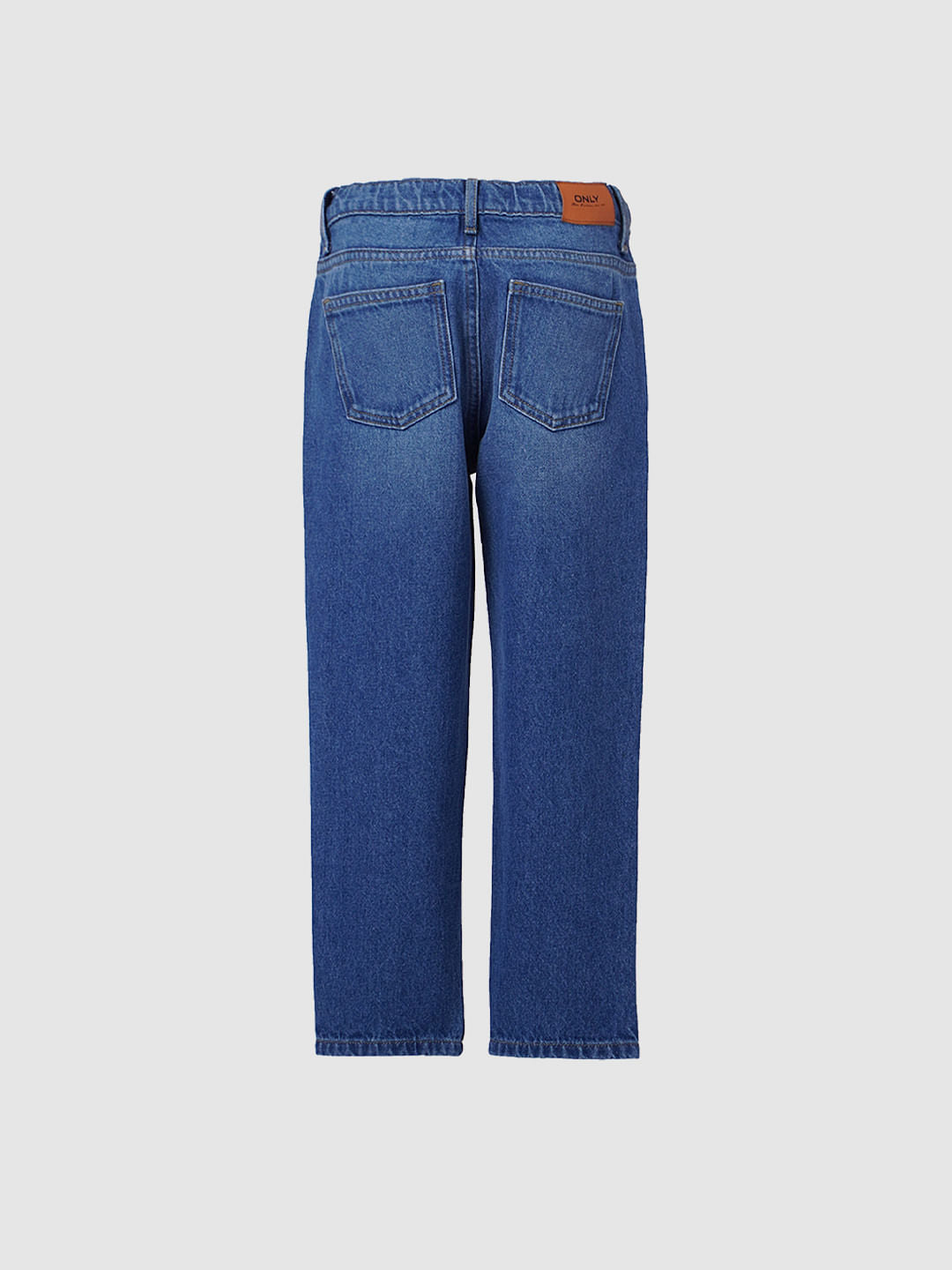 Blue High Rise Mom Jeans