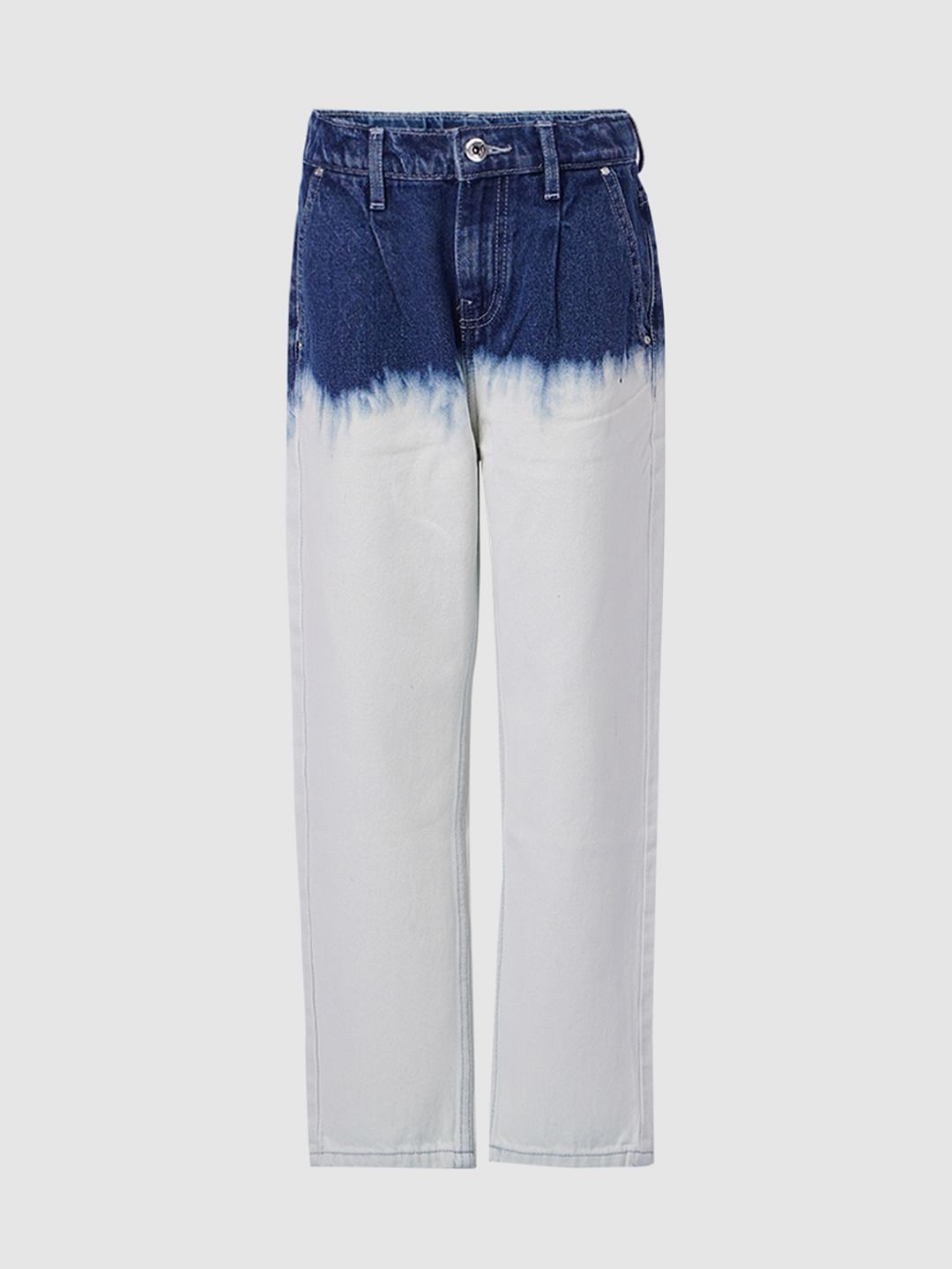 Blue & White Ombre Jeans