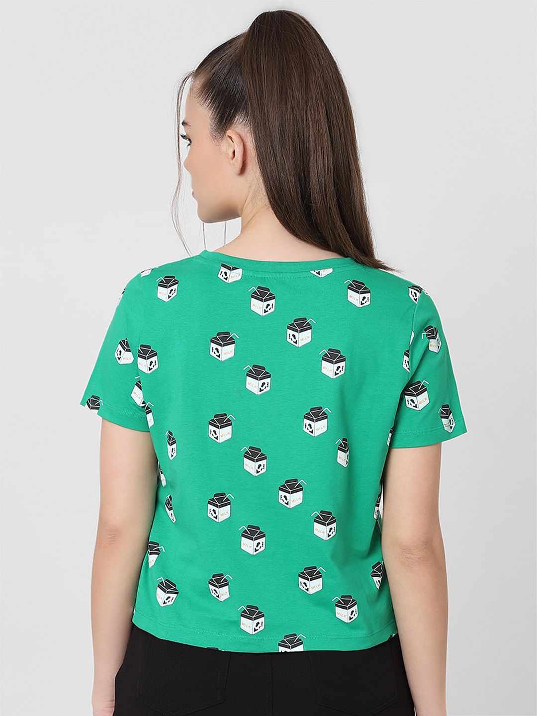 Green Graphic Print T-Shirt