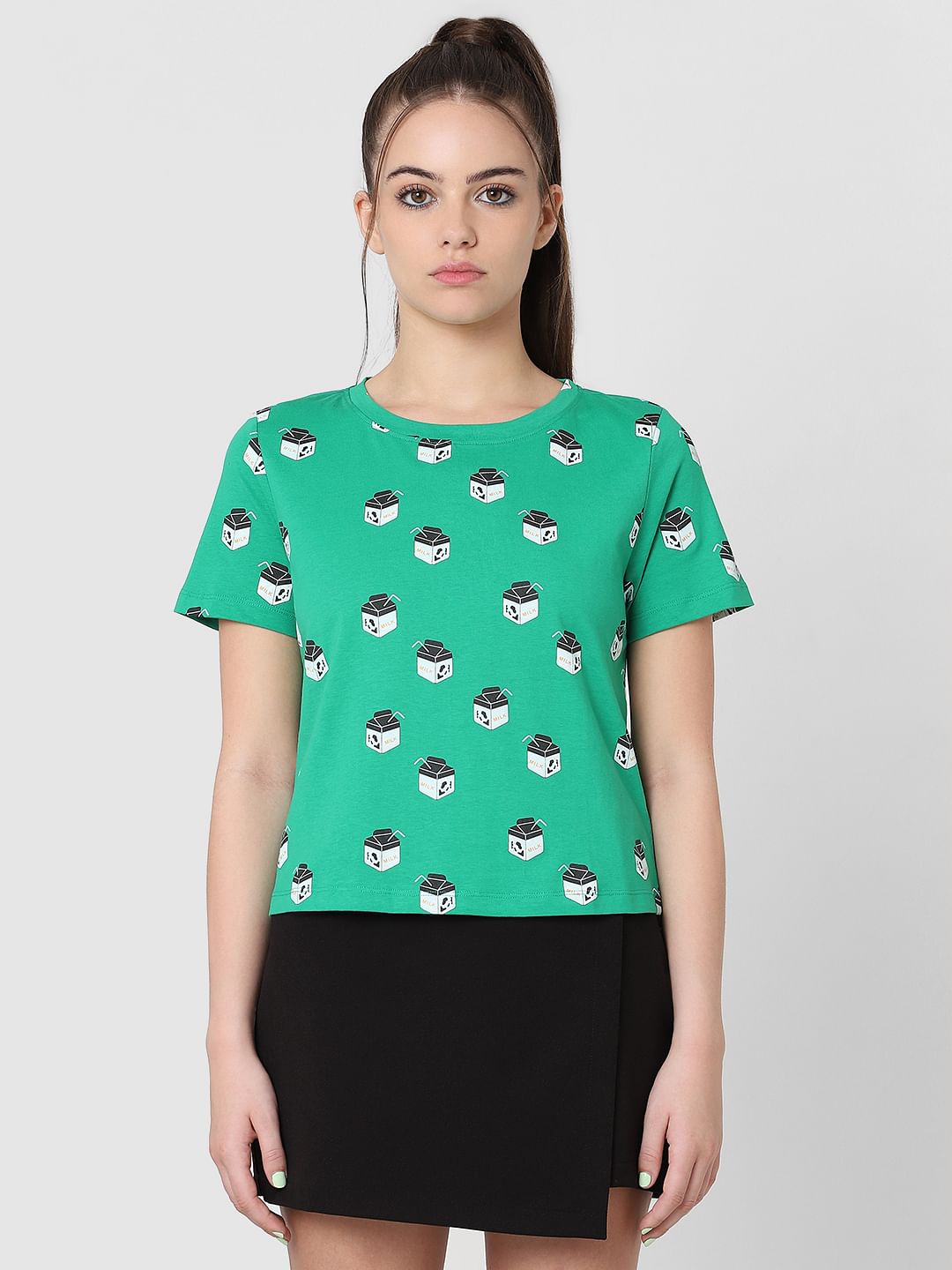 Green Graphic Print T-Shirt