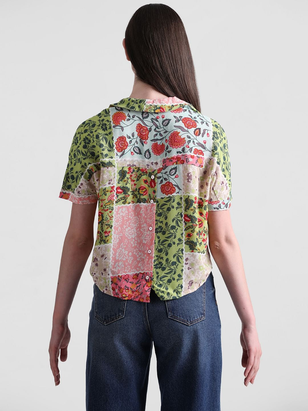 Pink Abstract Print Shirt