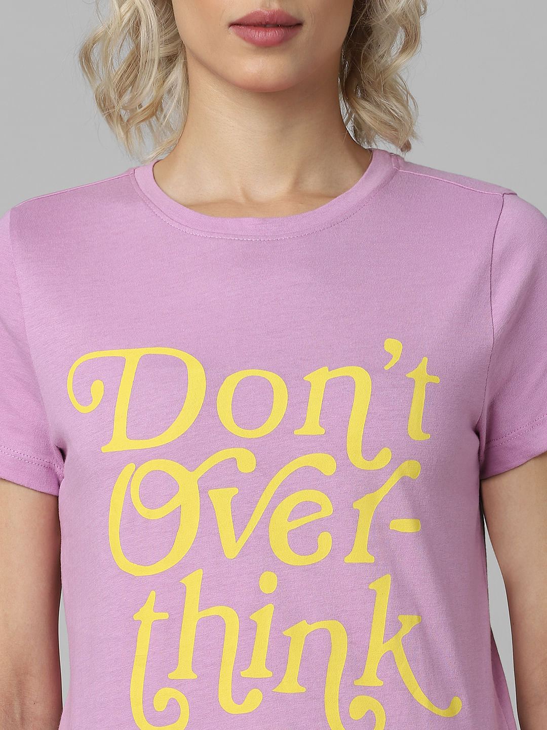 Pink Slogan Print T-Shirt