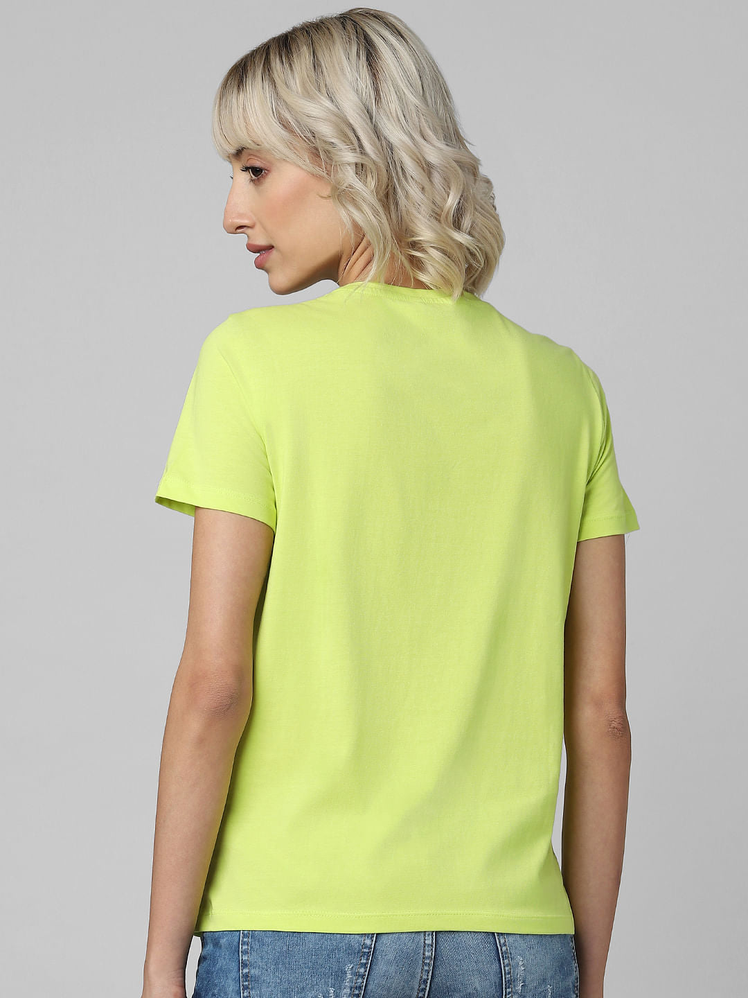 Yellow Slogan Print T-Shirt