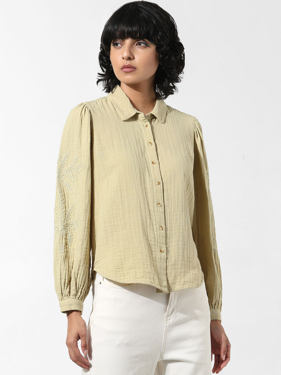 Light Green Cotton Shirt