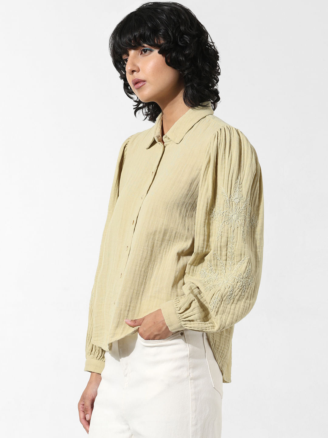 Light Green Cotton Shirt