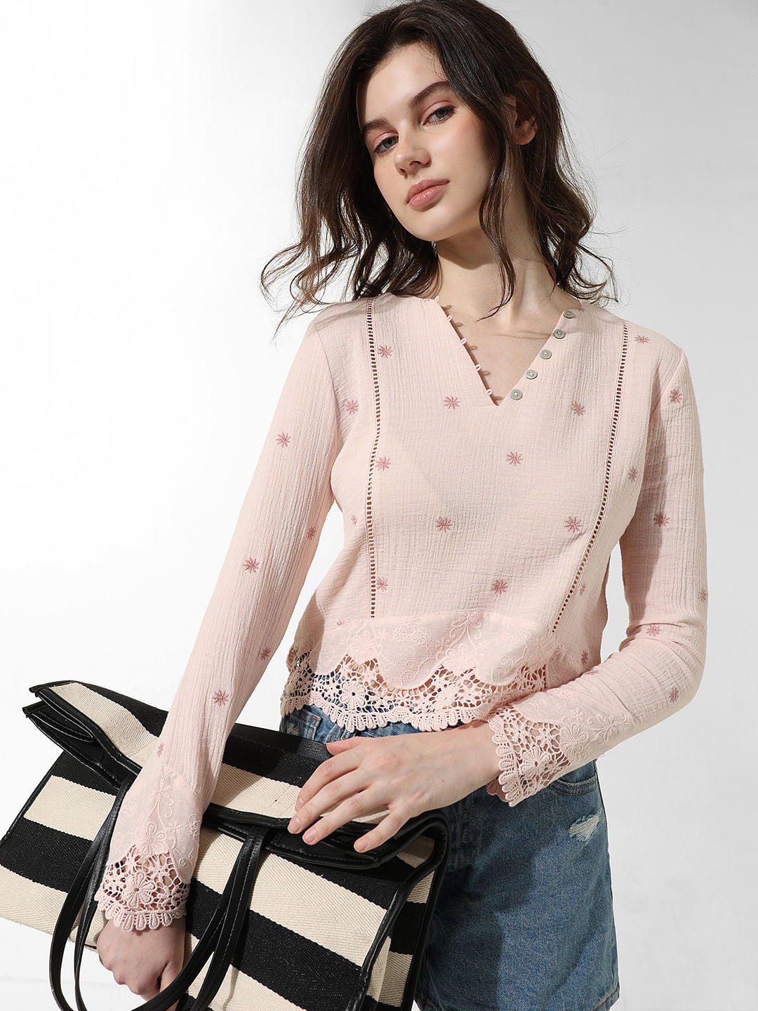 Pink Lace Top