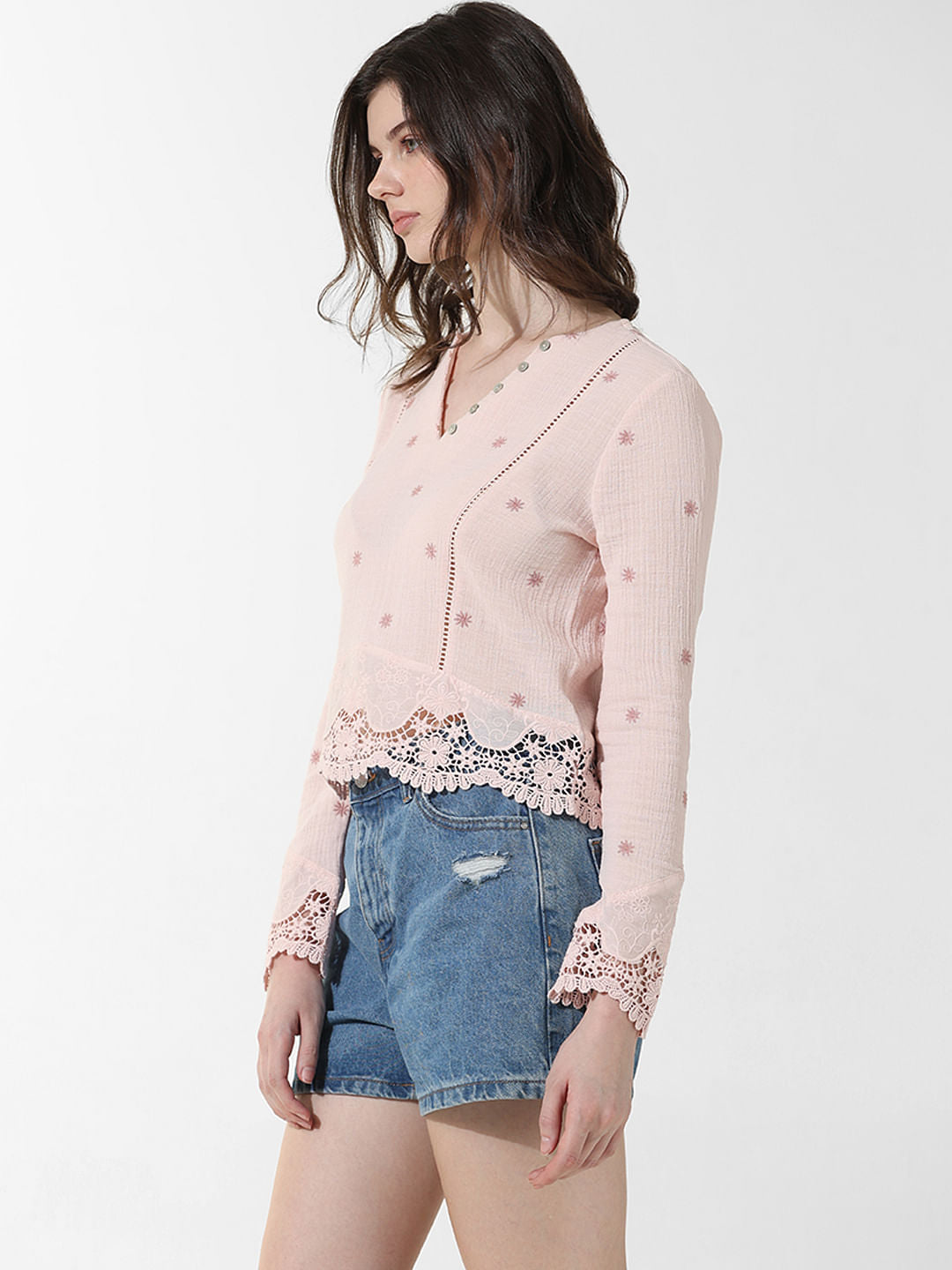 Pink Lace Top
