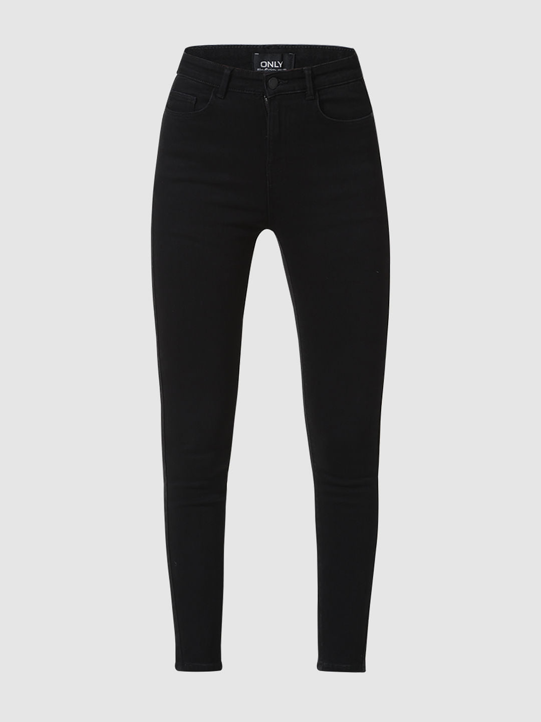 Black Mid Rise Carmen Skinny Jeans