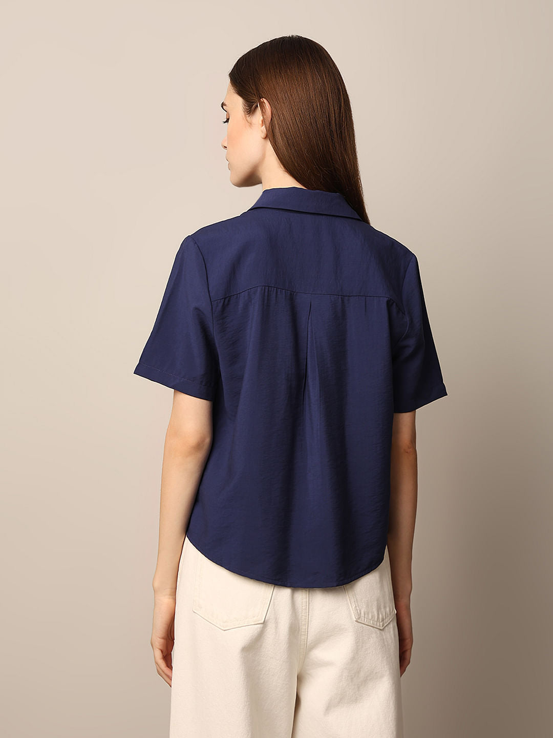 Dark Blue Viscose Shirt