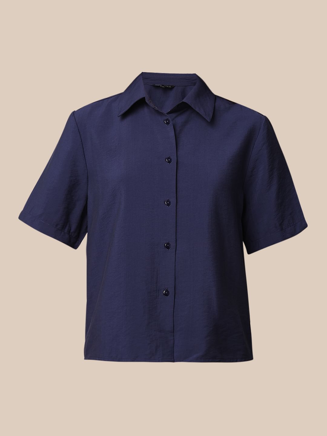 Dark Blue Viscose Shirt