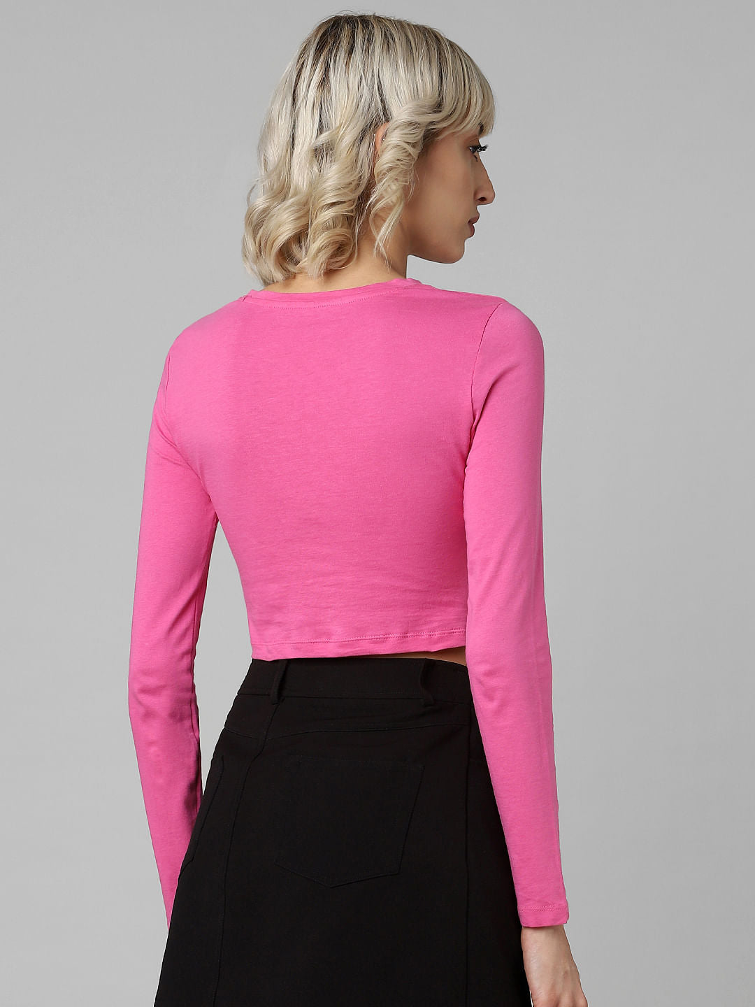 Pink Front Twist Top
