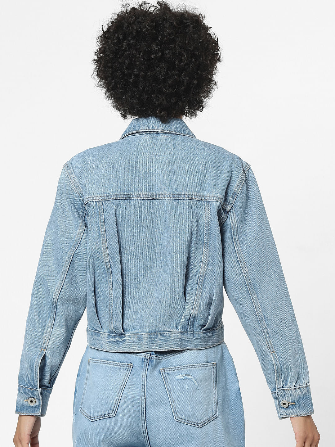 Light Blue Washed Denim Jacket