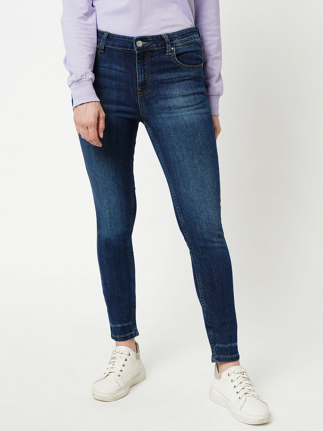 Jdy By Only Blue High Rise Skinny Jeans