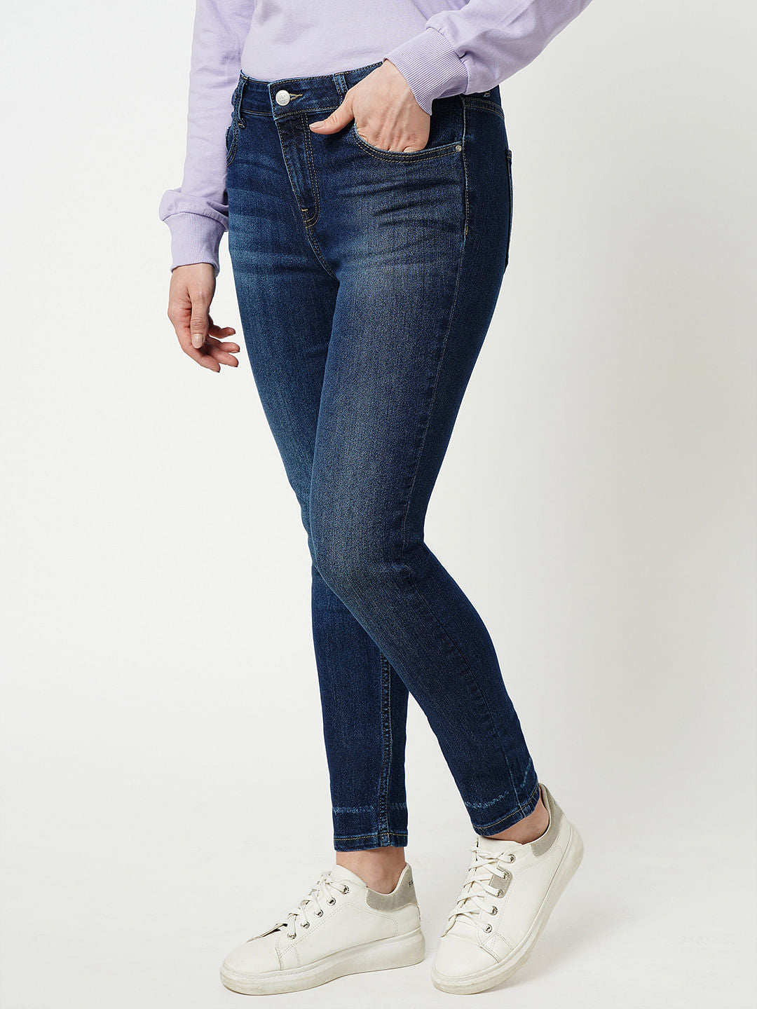 Jdy By Only Blue High Rise Skinny Jeans