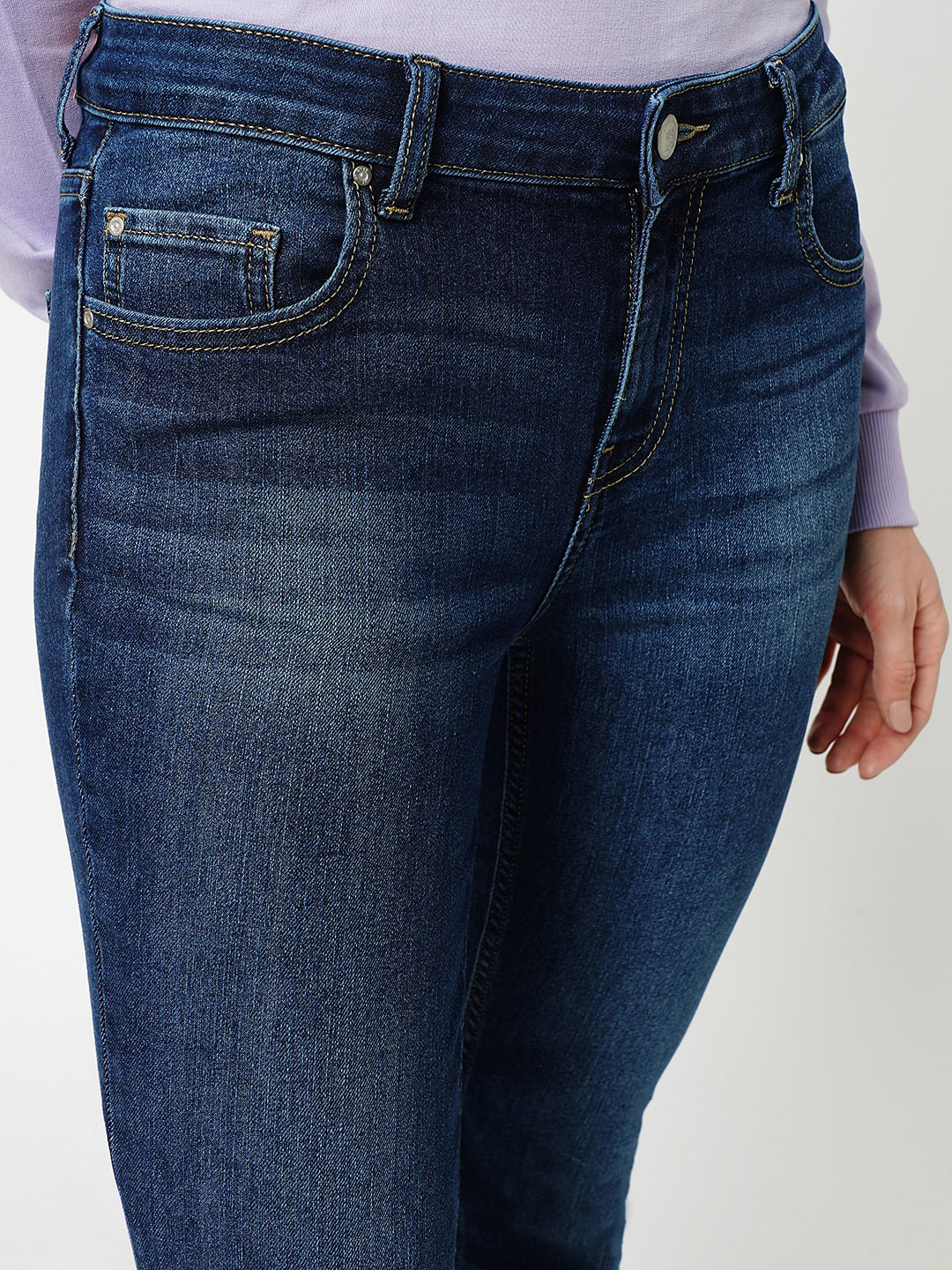 Jdy By Only Blue High Rise Skinny Jeans