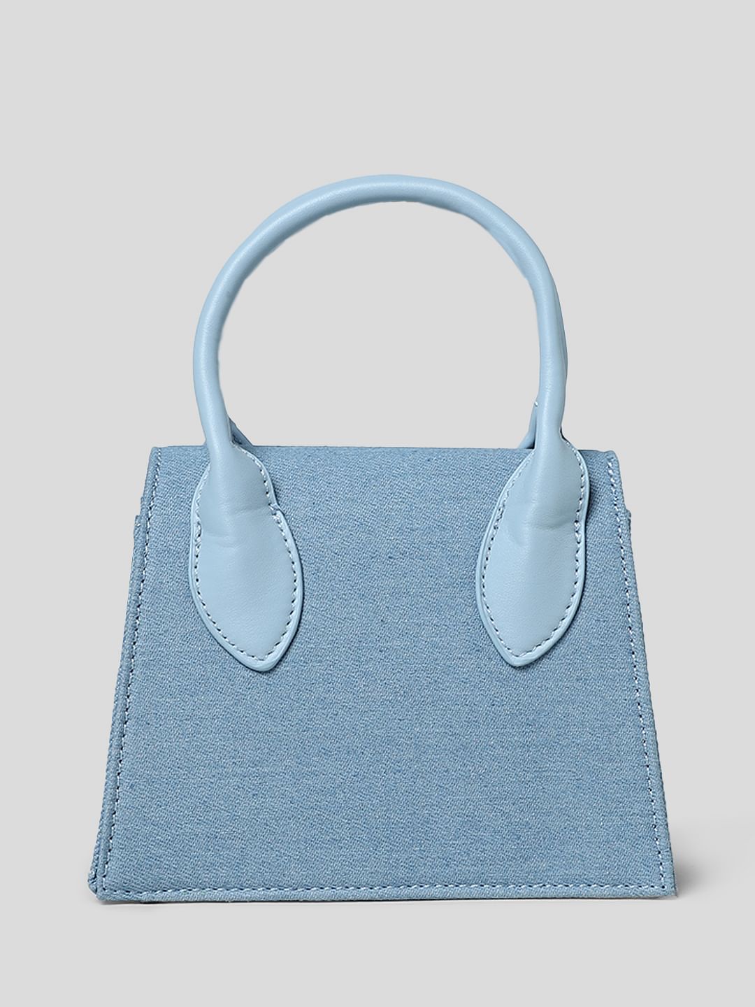 Blue Denim Crossbody Bag