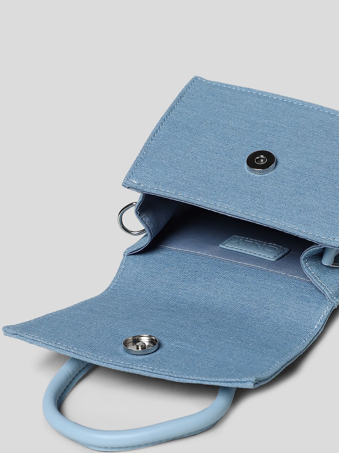 Blue Denim Crossbody Bag